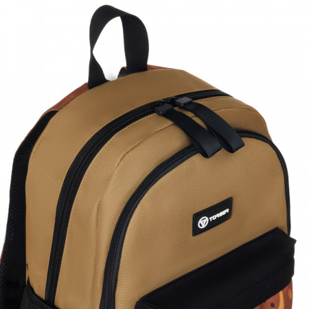 Рюкзак TORBER CLASS X Mini, хаки с орнаментом T1801-23-Kha