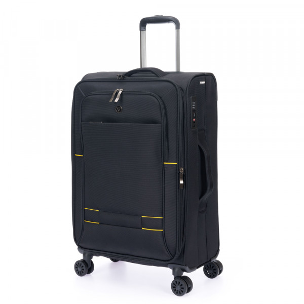 Чемодан TORBER Brosno, чёрный T1901M-Black