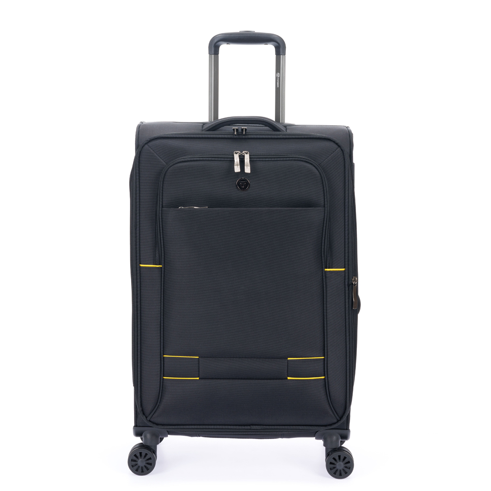 Чемодан TORBER Brosno, чёрный T1901M-Black