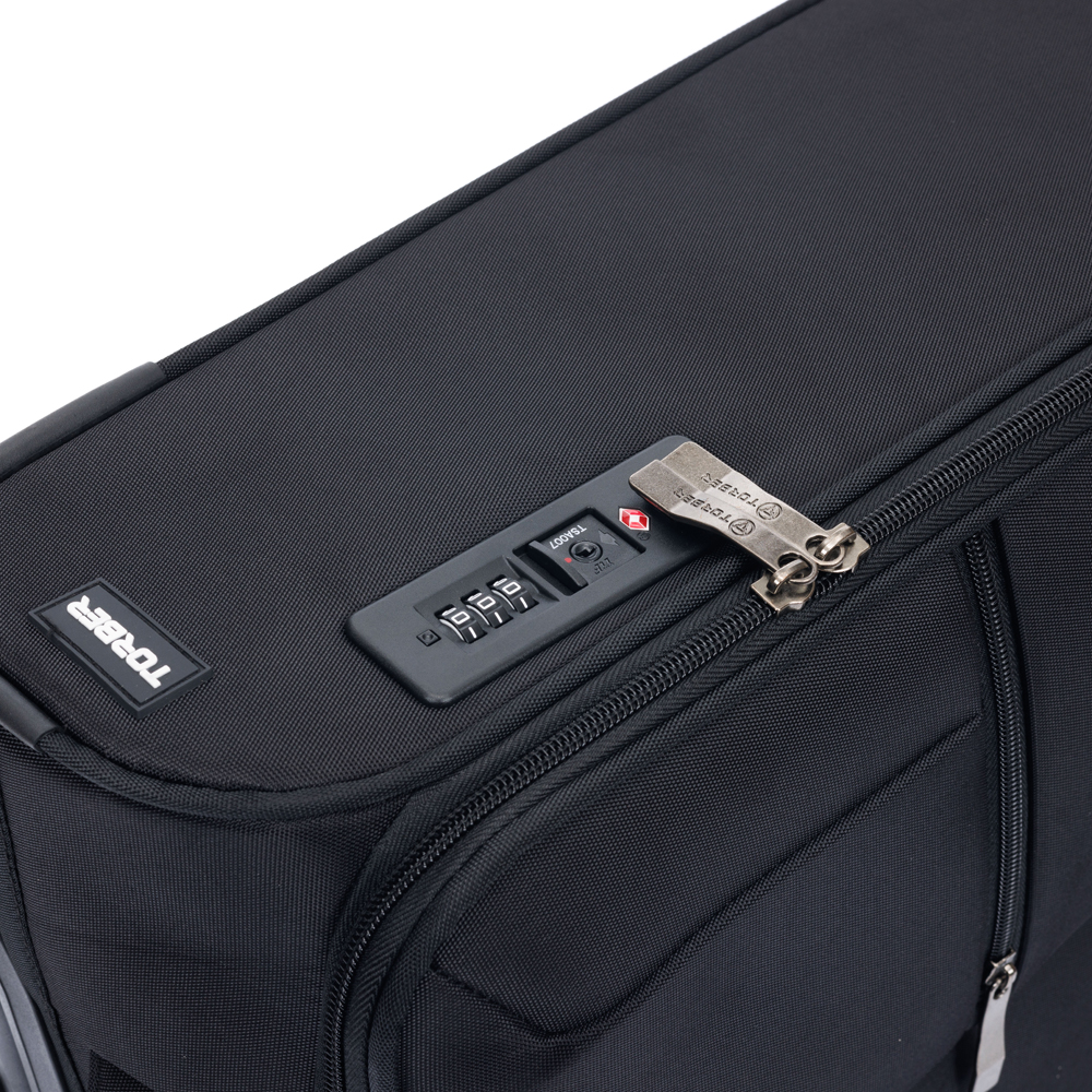 Чемодан TORBER Seyd, чёрный T2021M-Black