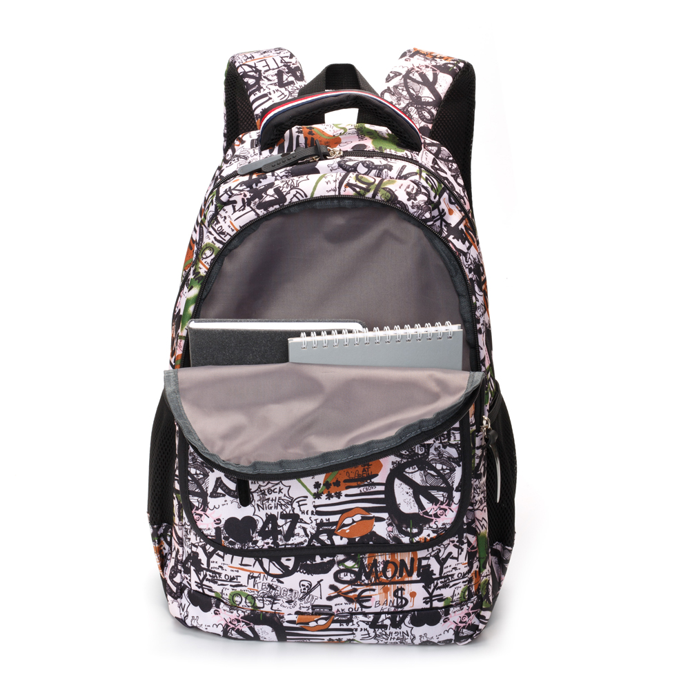 Школьный рюкзак CLASS X + Пенал в подарок! TORBER T2743-WHI-BLK-P,а