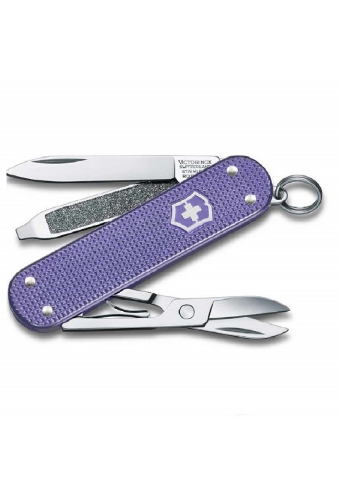 Нож-брелок VICTORINOX Classic SD Alox Colors "Electric Lavender" 0.6221.223G