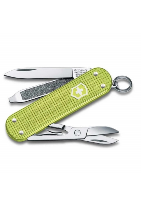 Нож-брелок VICTORINOX Classic SD Alox Colors "Lime Twist" 0.6221.241G