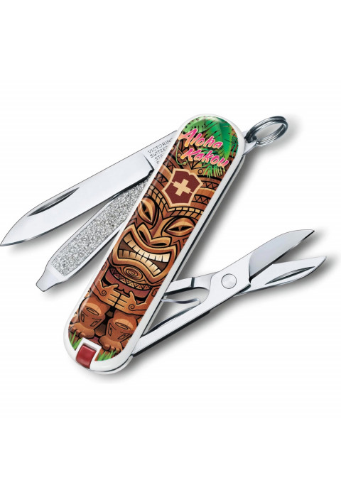 Нож-брелок VICTORINOX Classic "Aloha Kakou" 0.6223.L1809