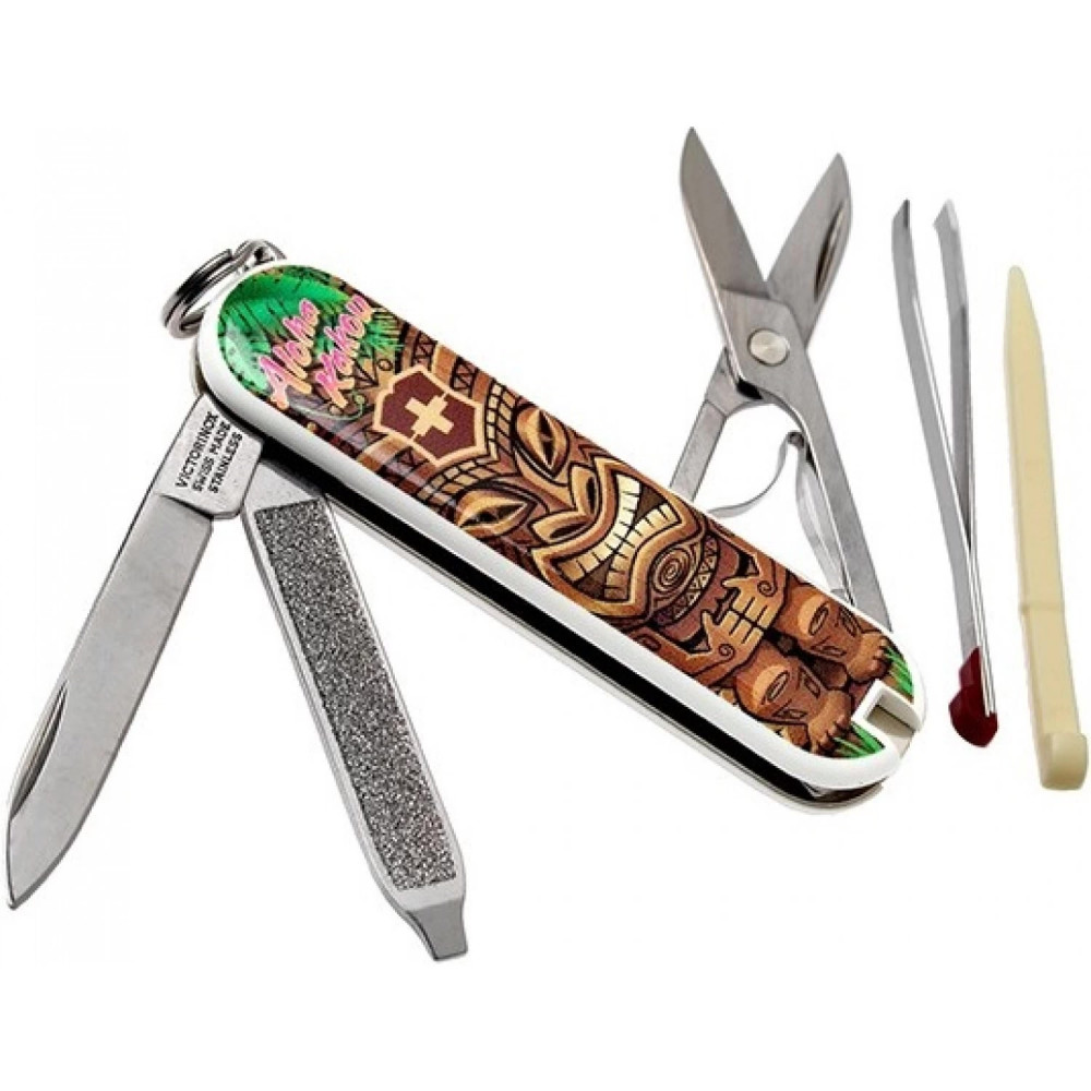 Нож-брелок VICTORINOX Classic "Aloha Kakou" 0.6223.L1809