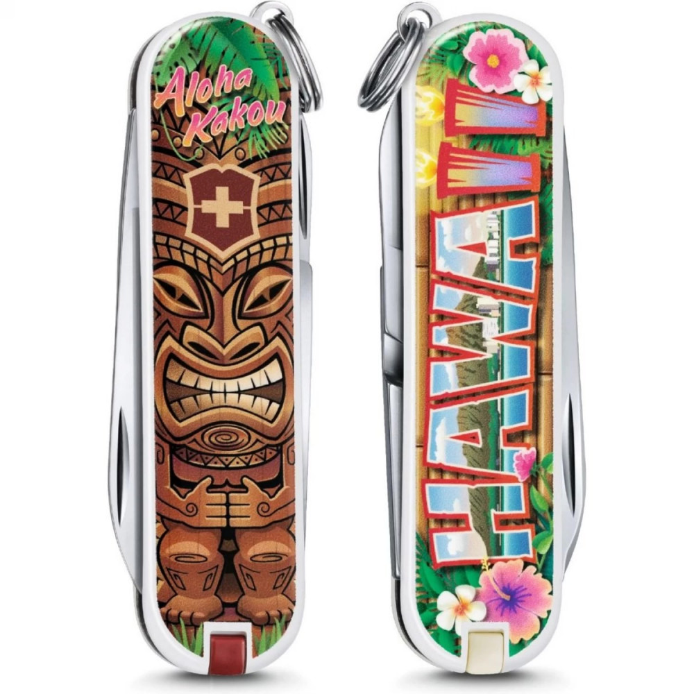 Нож-брелок VICTORINOX Classic "Aloha Kakou" 0.6223.L1809