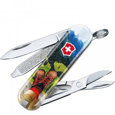 Нож-брелок VICTORINOX Classic "I Love Hiking" 0.6223.L2002
