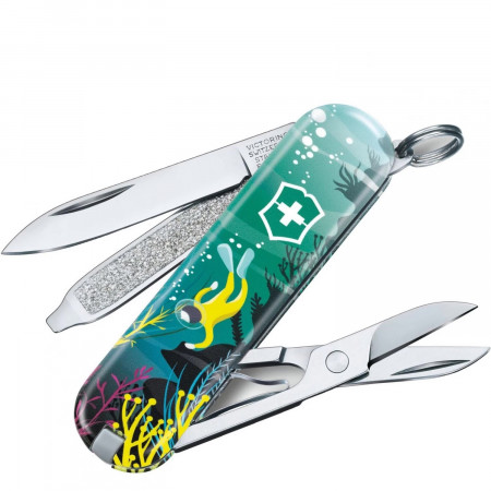 Нож-брелок VICTORINOX Classic "Deep Dive" 0.6223.L2006