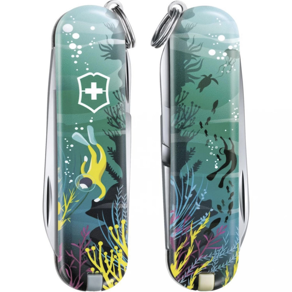Нож-брелок VICTORINOX Classic "Deep Dive" 0.6223.L2006