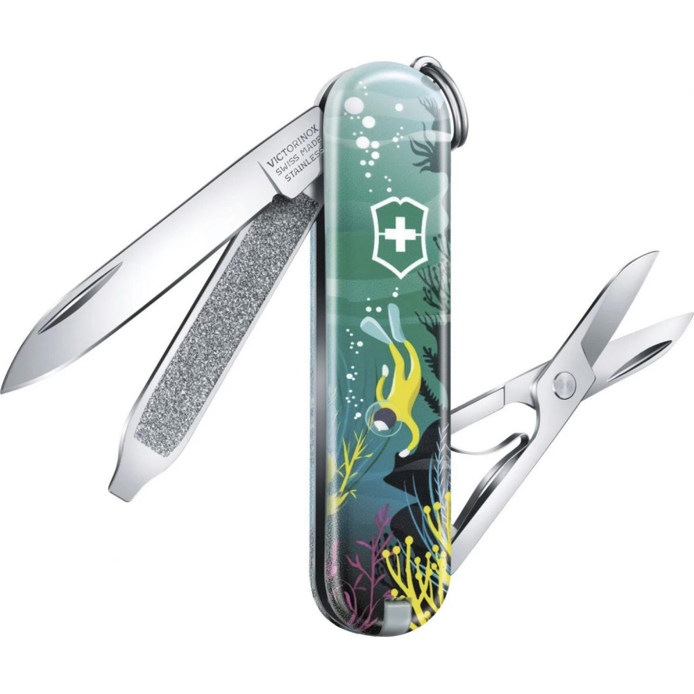 Нож-брелок VICTORINOX Classic "Deep Dive" 0.6223.L2006