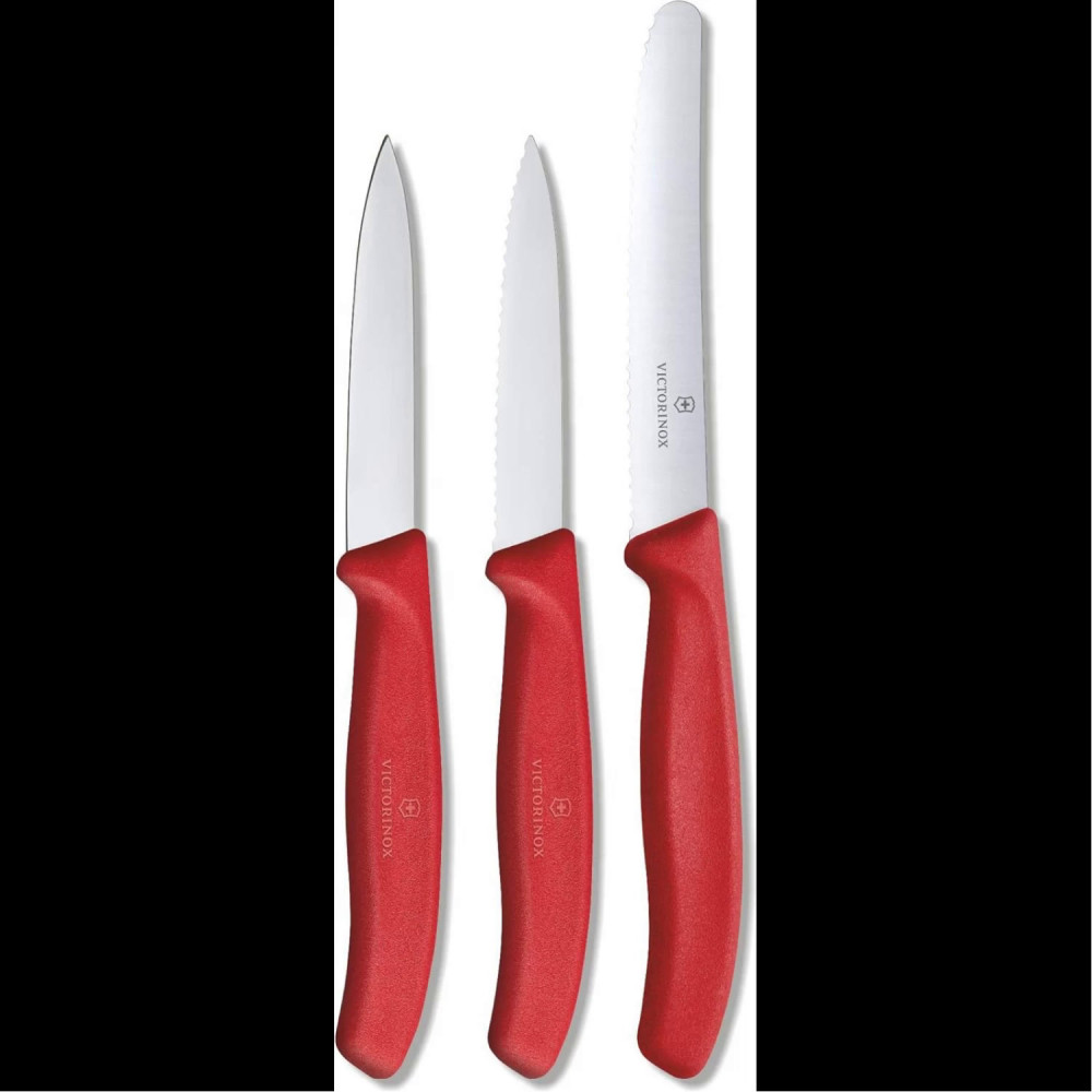 Набор из 3 Ножей Swiss Classic: 2 ножа для овощей 8 см, столовый нож 11 см VICTORINOX 6.7111.3