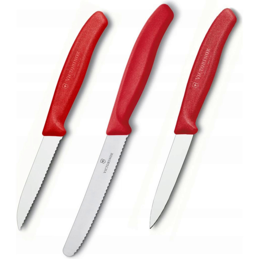 Набор из 3 Ножей Swiss Classic: 2 ножа для овощей 8 см, столовый нож 11 см VICTORINOX 6.7111.3