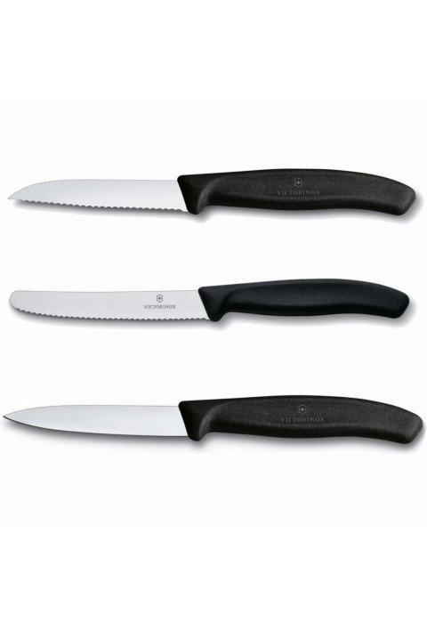 Victorinox Набор ножей Swiss Classic: кухонный нож для овощей 8 см - 2 шт, столовый нож 11 см 6.7113.3