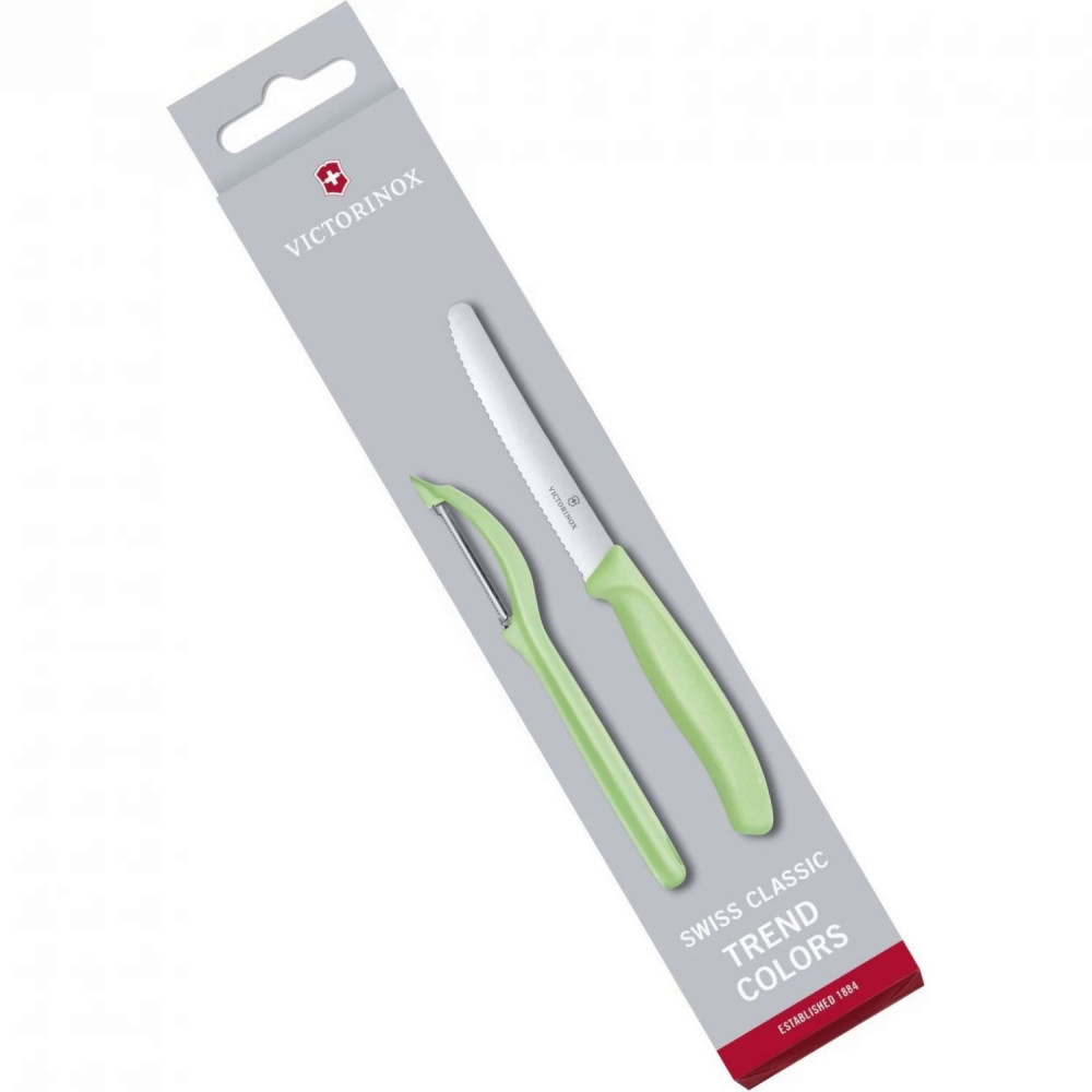 Набор из 2 ножей VICTORINOX Swiss Classic: нож для овощей и столовый нож 6.7116.21L42