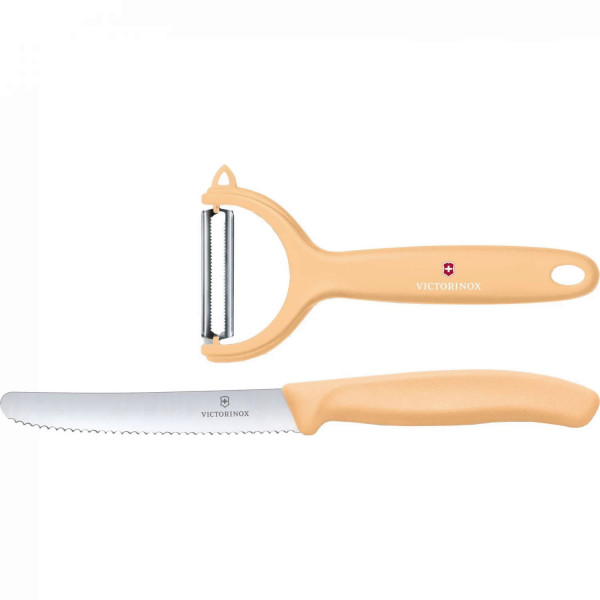 Набор из 2 кухонных ножей VICTORINOX Swiss Classic: нож для томатов и столовый нож 6.7116.23L92
