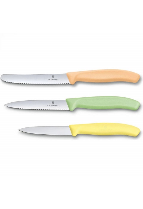 Набор из 3 ножей VICTORINOX Swiss Classic: 2 ножа для овощей и фруктов 8 и 10 см 6.7116.34L2