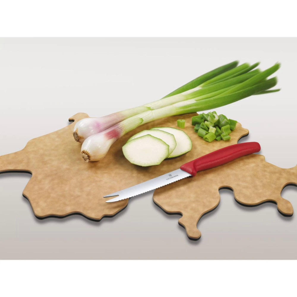 Набор Swiss Map: нож для овощей и сыра Swiss Classic 11 см + разделочная доска Epicurean VICTORINOX 6.7191.CH