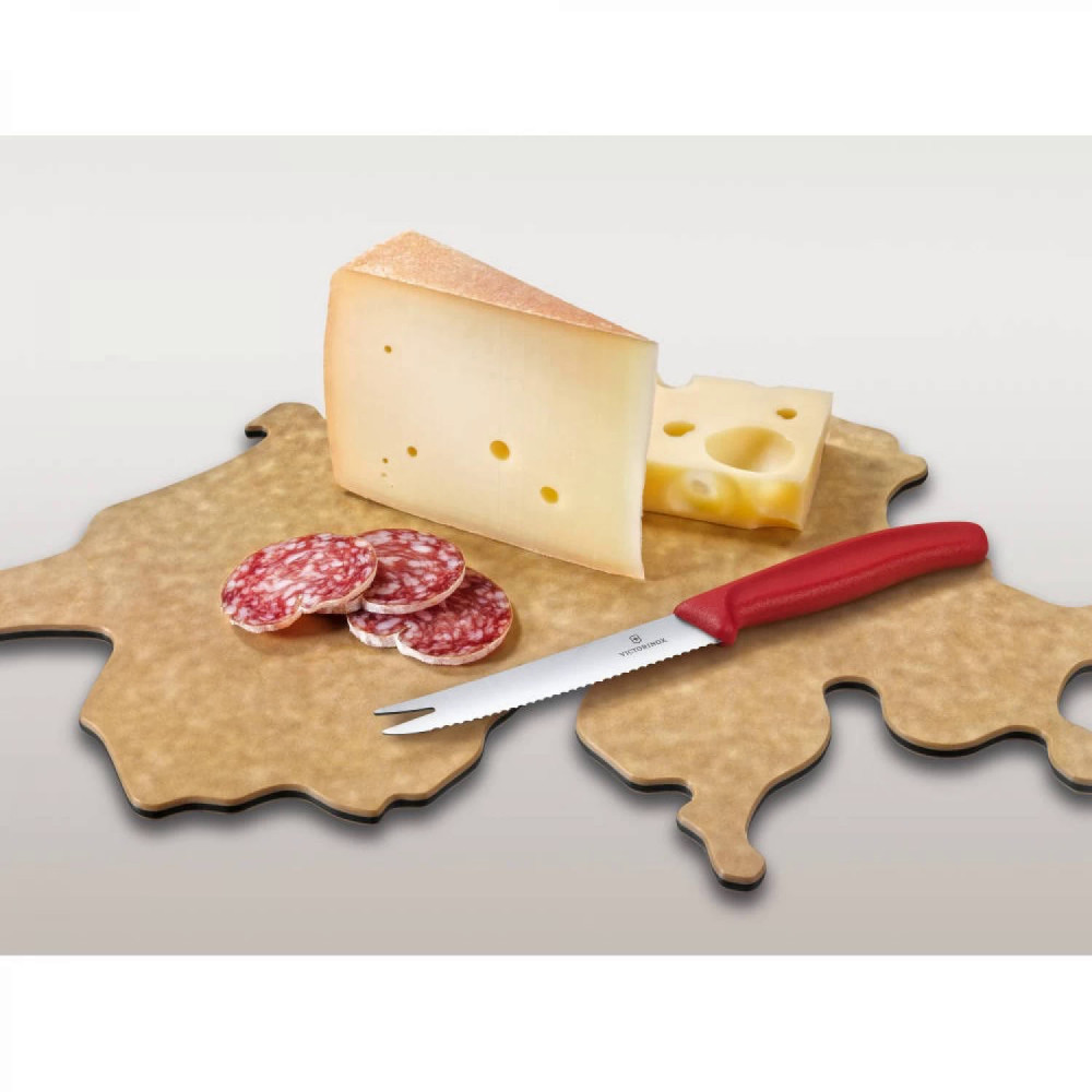 Набор Swiss Map: нож для овощей и сыра Swiss Classic 11 см + разделочная доска Epicurean VICTORINOX 6.7191.CH