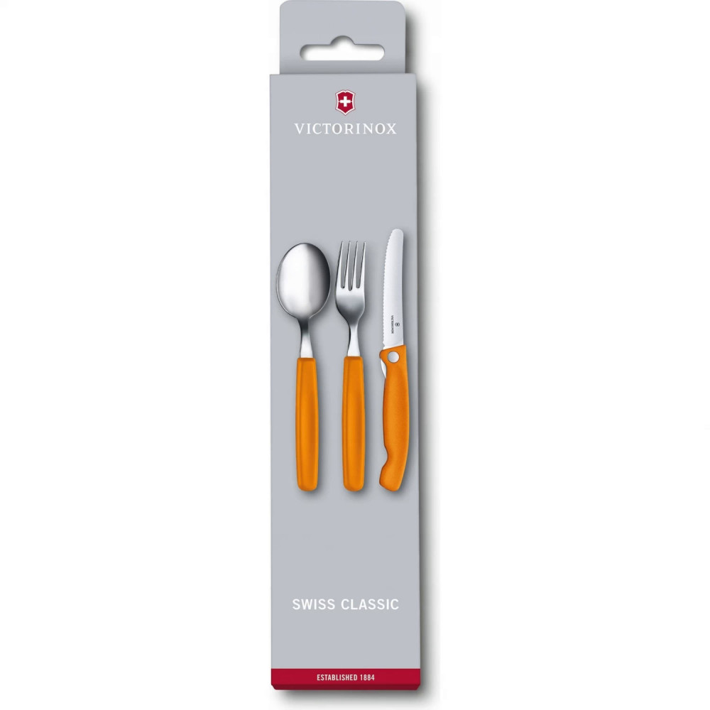 Набор из 3 столовых приборов VICTORINOX Swiss Classic: нож для овощей, вилка, ложка 6.7192.F9