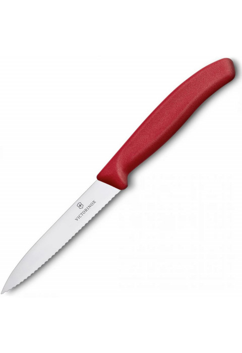 Victorinox - нож для резки рук-ть красная, клинок серрейтор 6.7731