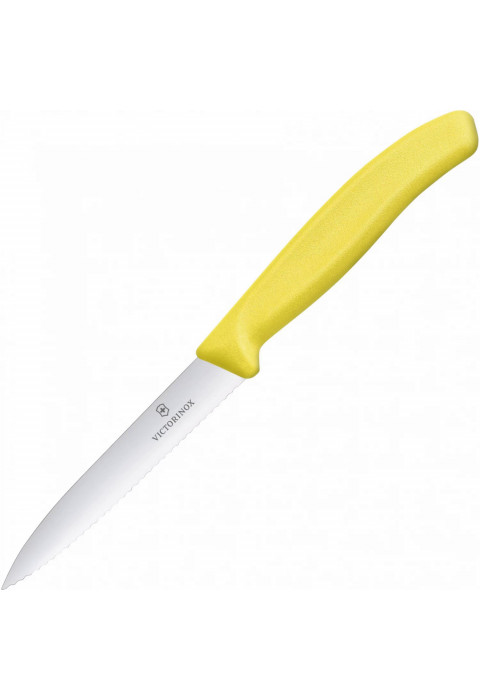 Нож для овощей Swiss Classic 10 см, с серейторной заточкой VICTORINOX 6.7736.L8