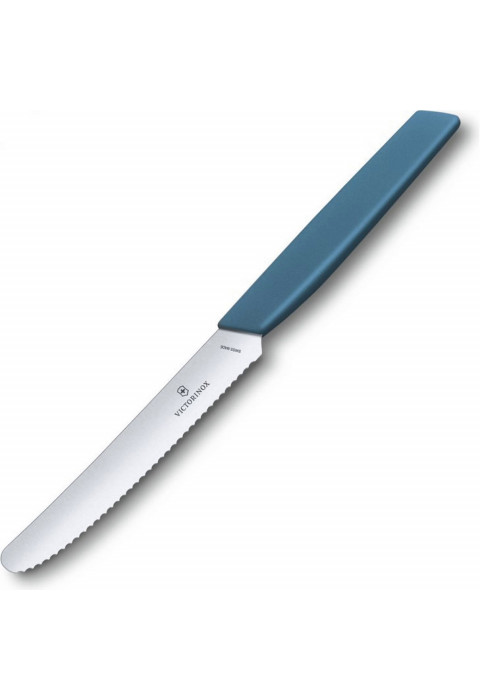 Нож Кухонный Victorinox ОРИГИНАЛ Swiss Modern-Стальной Столовый-Длина Лезвия 110мм 6.9006.11W2