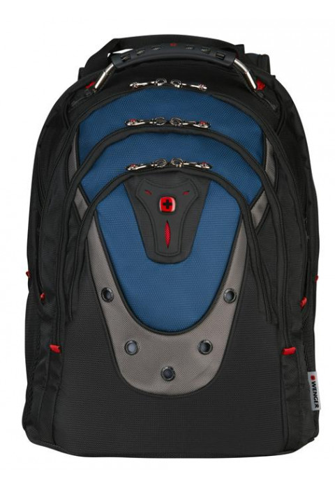 Рюкзак WENGER 17", черный/синий 600638