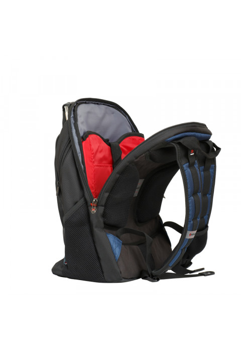 Рюкзак WENGER 17", черный/синий 600638