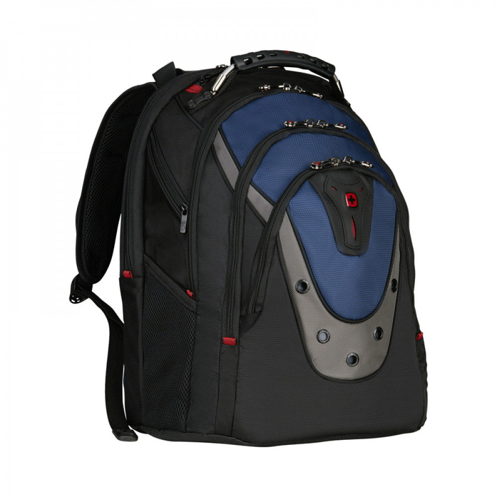 Рюкзак WENGER 17", черный/синий 600638