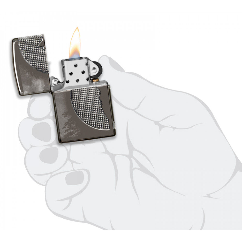 Зажигалка Armor™ High Polish Black Ice® ZIPPO