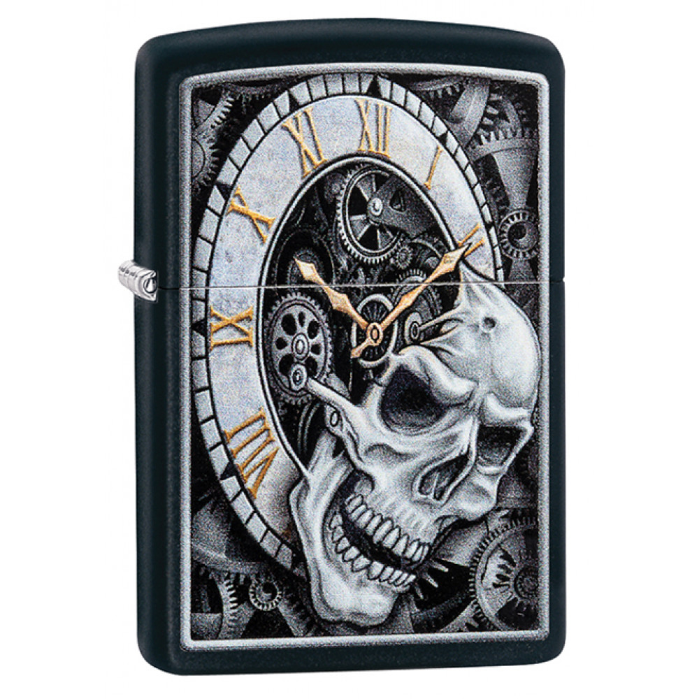 Зажигалка Skull Clock Design