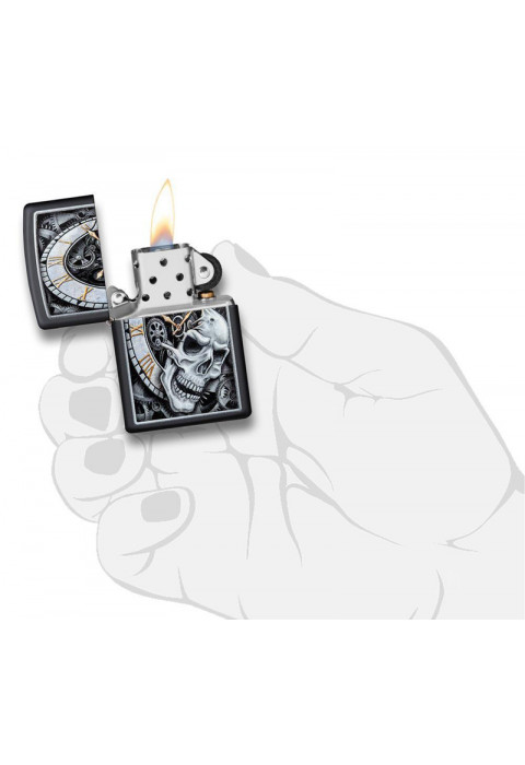 Зажигалка Skull Clock Design