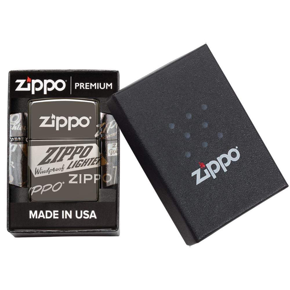 Зажигалка Black Ice® Logo Design ZIPPO 49051
