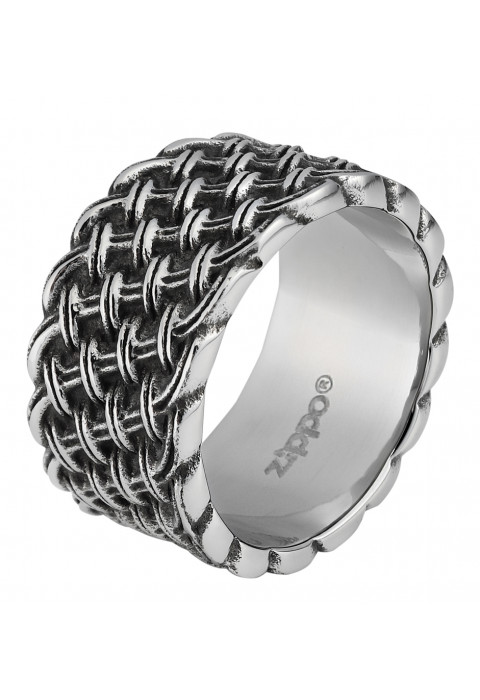 Кольцо из стали с плетёным рисунком (20,4 мм) ZIPPO 2006562