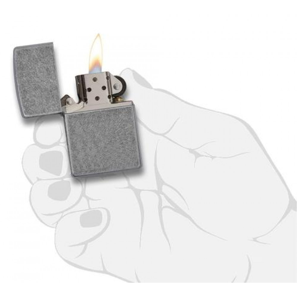 Зажигалка Antique Silver Plate ZIPPO 121FB
