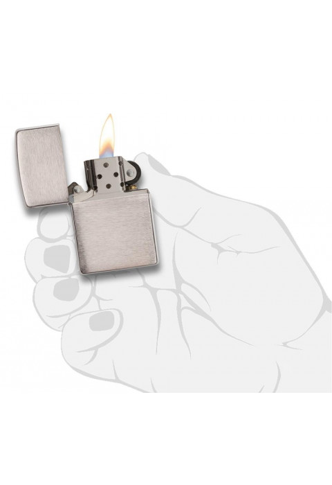 Зажигалка Brushed Chrome ZIPPO 200