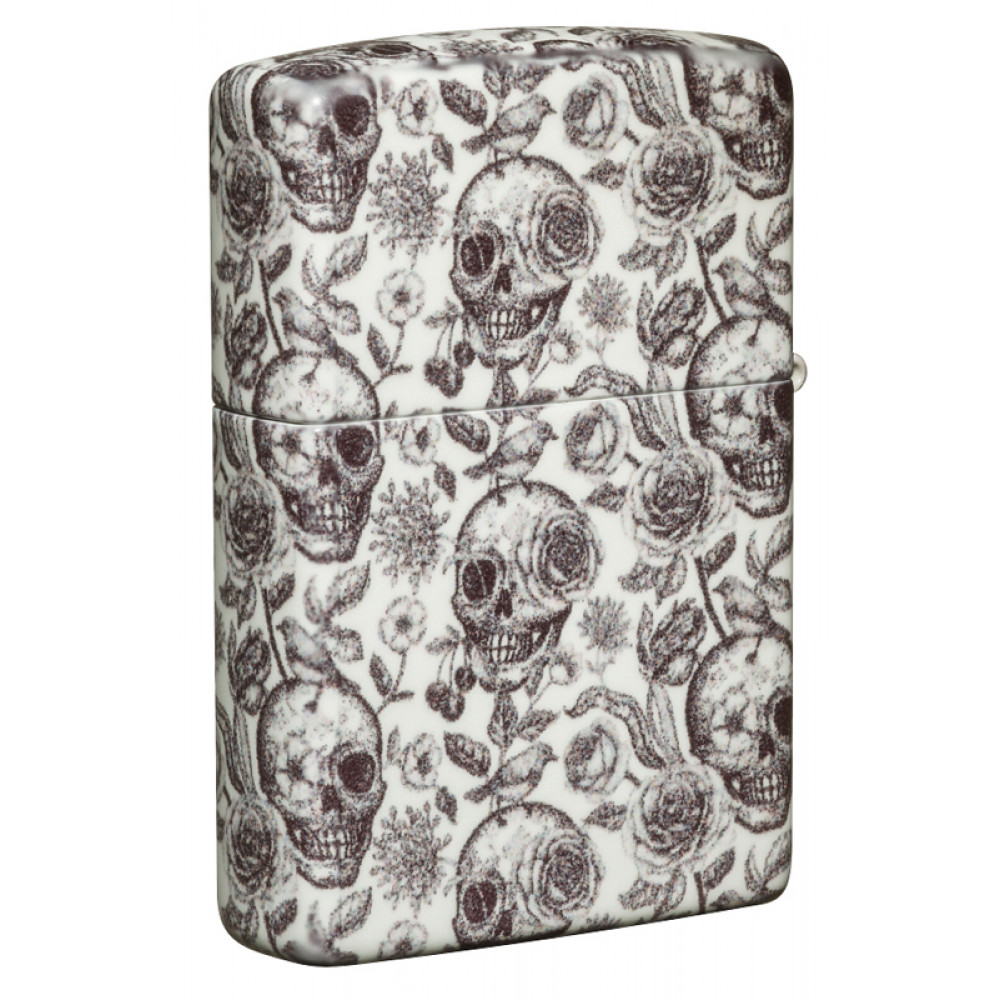 Зажигалка Skeleton Glow in the Dark Green ZIPPO