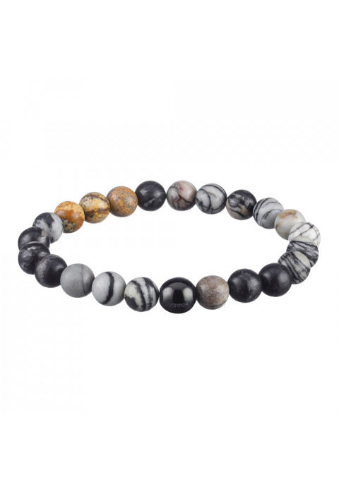 Браслет Howlite Beads Bracelet (20 см) ZIPPO