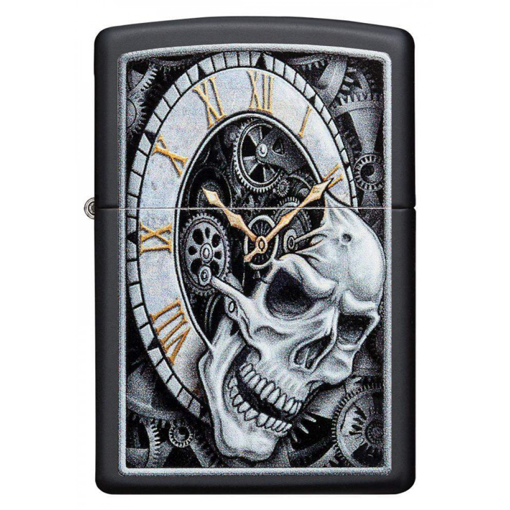 Зажигалка Skull Clock Design