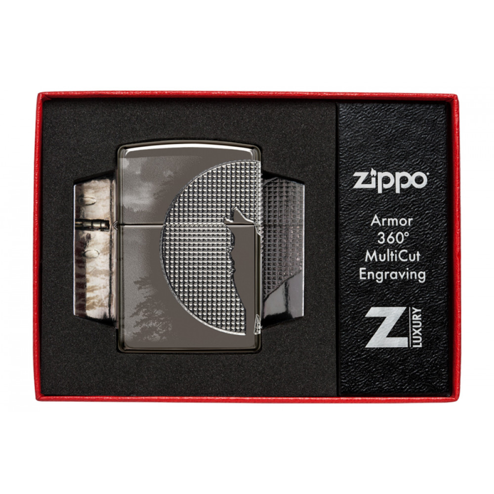 Зажигалка Armor™ High Polish Black Ice® ZIPPO