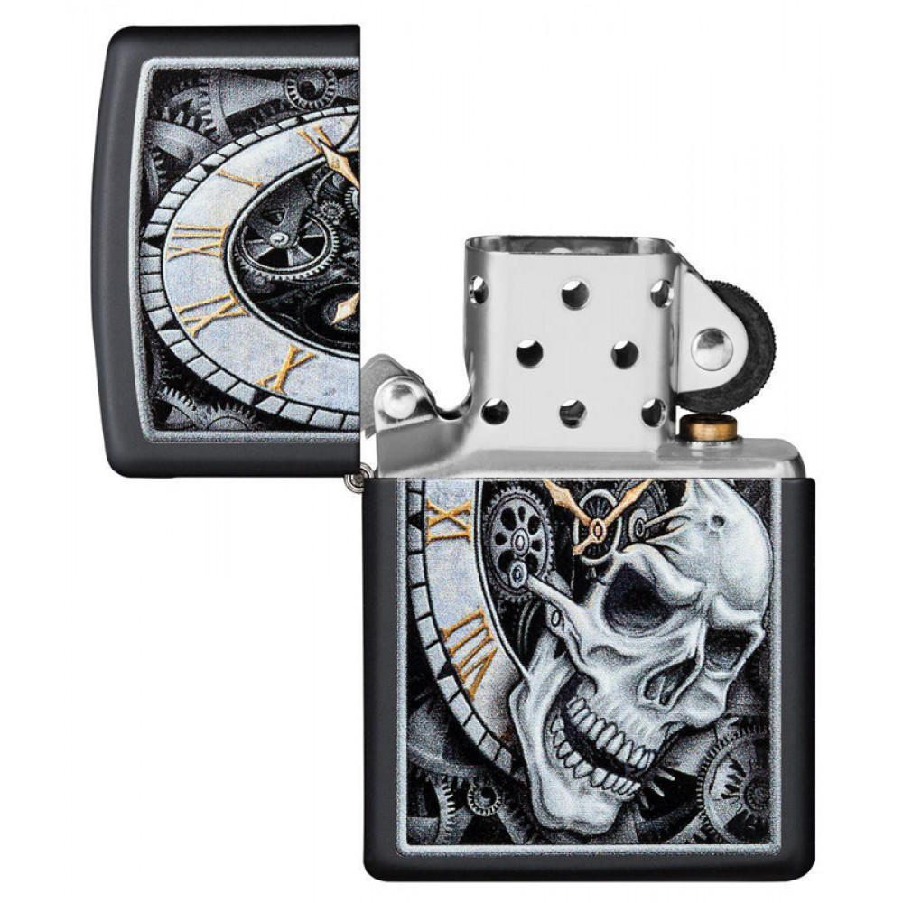 Зажигалка Skull Clock Design