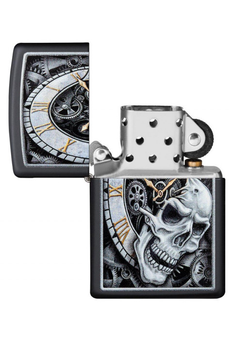Зажигалка Skull Clock Design