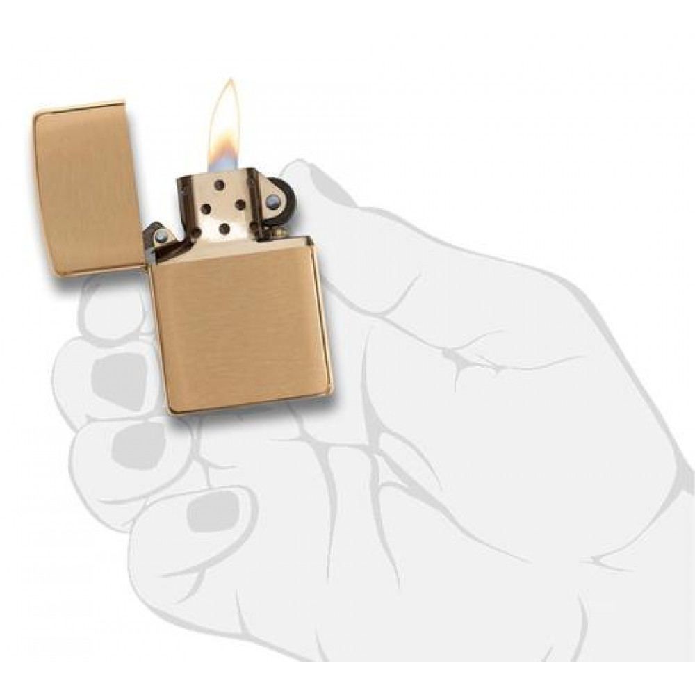 Зажигалка Brushed Brass ZIPPO 204B