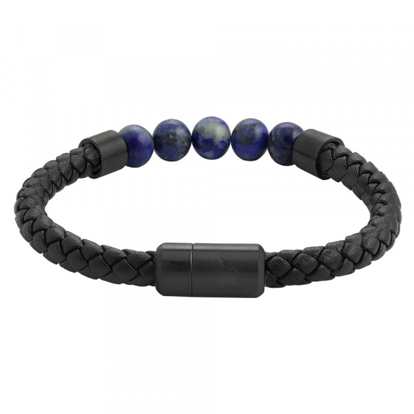 Браслет Leather Bracelet with Charms с шармами (22 см) ZIPPO