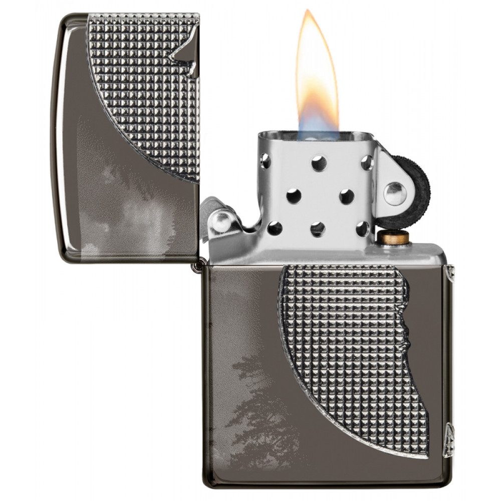 Зажигалка Armor™ High Polish Black Ice® ZIPPO