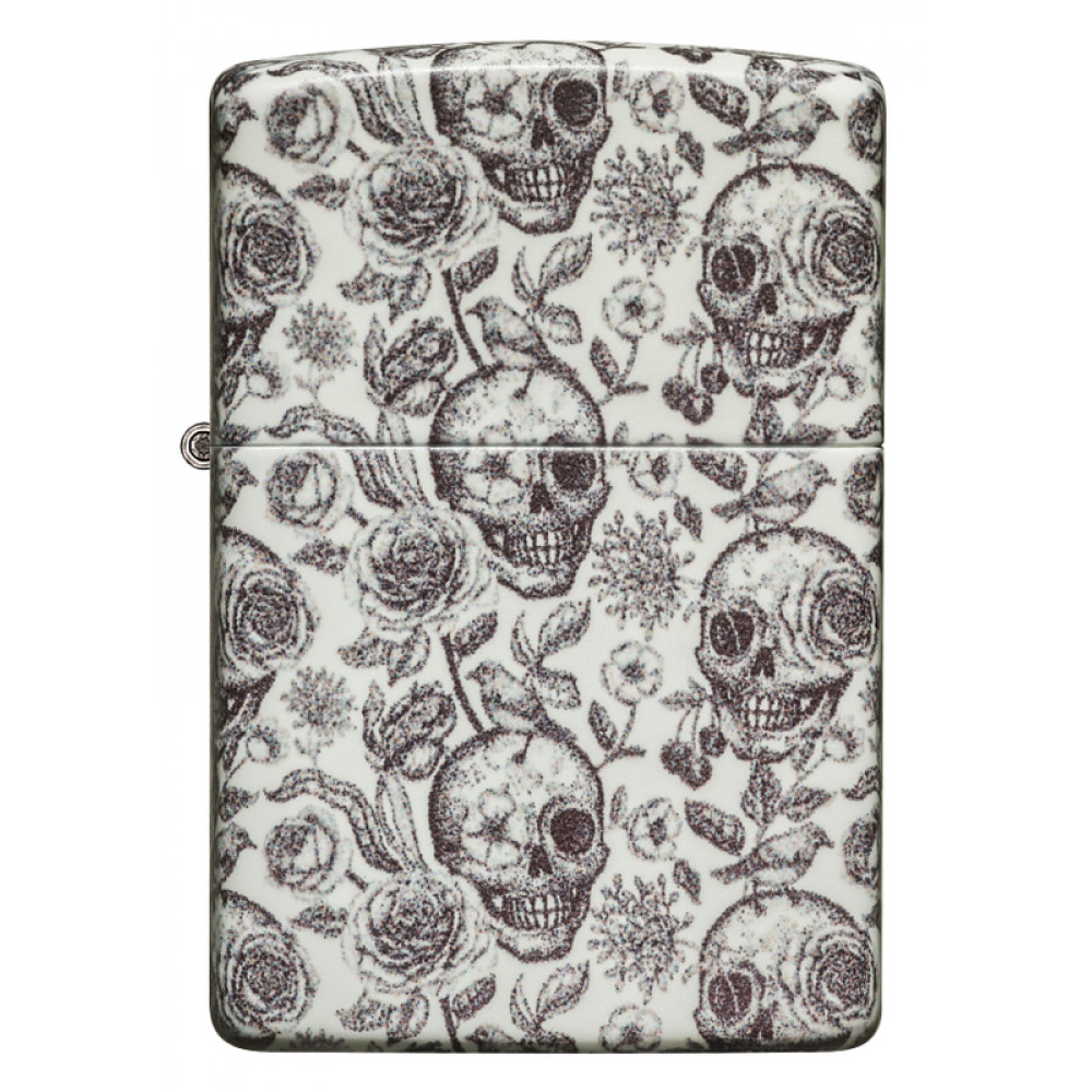 Зажигалка Skeleton Glow in the Dark Green ZIPPO