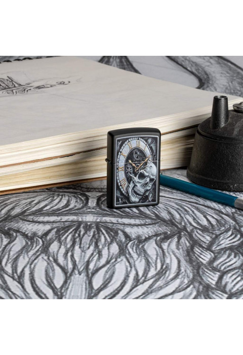 Зажигалка Skull Clock Design
