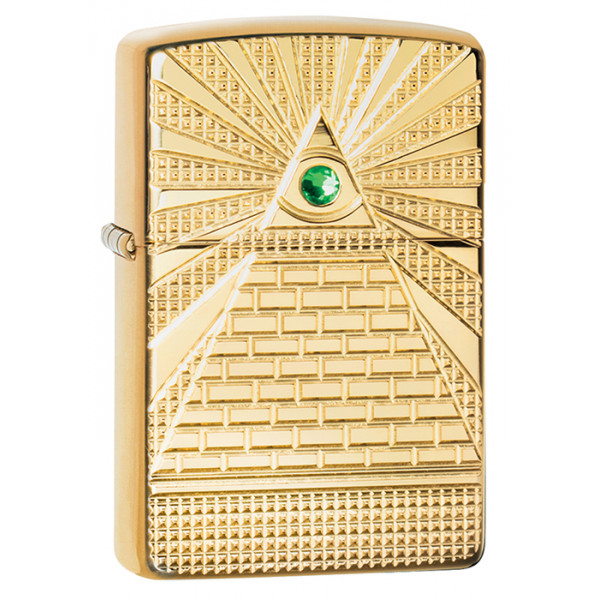 Зажигалка Armor™ High Polish Brass Eye of Providence Design ZIPPO