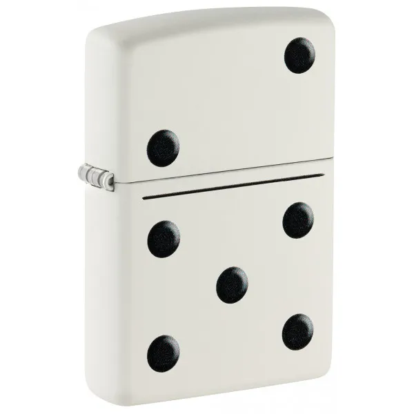 Зажигалка ZIPPO Domino Design White Matte 46159