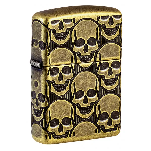 Зажигалка ZIPPO Armor® Cackling Cranium Antique Brass 46302